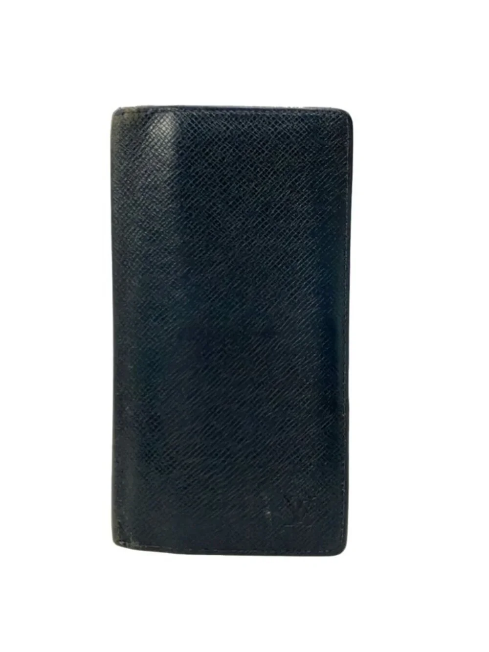 Louis Vuitton Bifold Wallet Leather Portefeuille Long Taiga